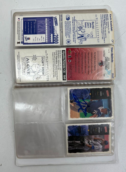 1994 Donruss KC Royals Kansas City Star Card Booklet Lot Jose Rosado Auto