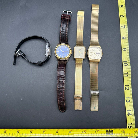 Vintage Armitron and Pulsar Watch Lot of 4 Analog Mixed Styles