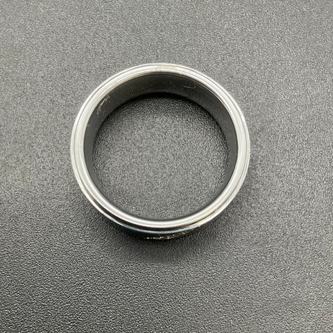 Brilliance Tungsten Carbide 1/10 CTTW Diamond Two-Tone Band Size 12