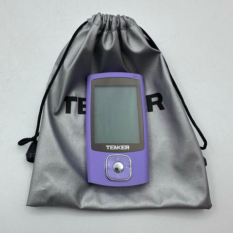 Tenker SM9910 Pain Therapy Device TENS Unit Purple Tested Powers On With Pads