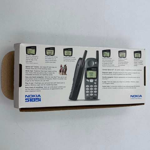 Vintage Nokia 5185i Cell Phone Lot of 2 Patterned Covers Chargers Box Tested