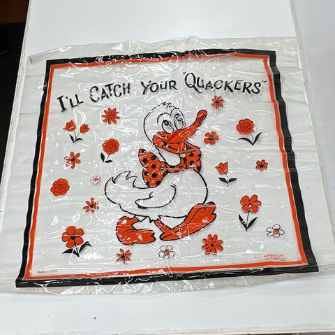Vintage 1973 Barbistuff I'll Catch Your Quackers Duck Vinyl Wall Banner
