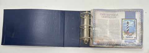 Willabee & Ward Great American Lighthouses Patch Collection Vintage Binder Lot