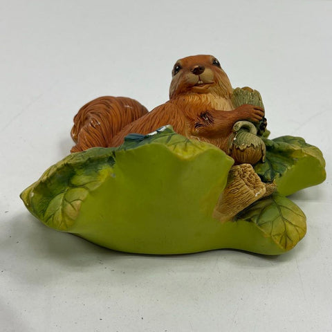 Vintage Bossons Red Squirrel Bush Baby Chalkware Wall Plaque Lot England 1981