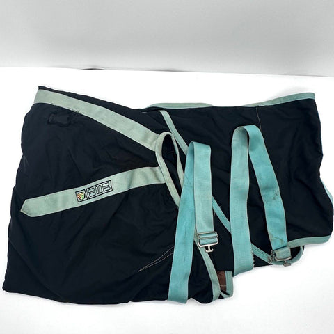 BMB Horse Blanket Turnout Sheet Black Mint Trim Adjustable Straps Approx 70in