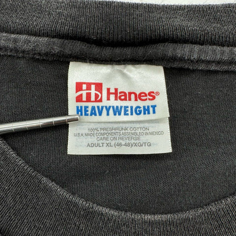 Vintage 90s Pottery Barn Logo Graphic T-Shirt Hanes Heavyweight Black XL