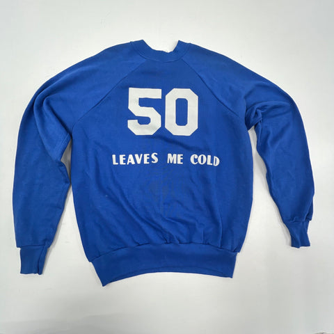 Vintage 80s Folk Art Novelty "Gimpy" 50th Birthday Gag Sweatshirt USA Sz XL