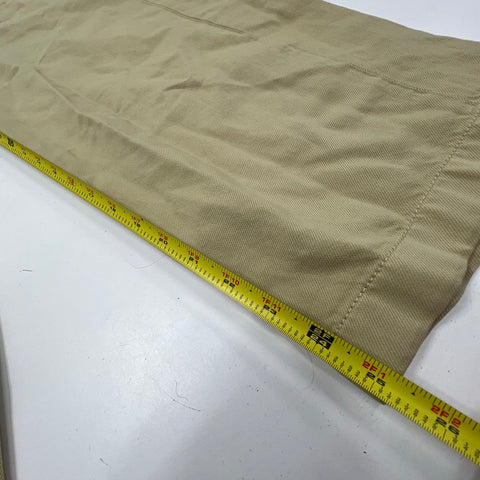 Vince Women's Lot 2 Tan Khaki Linen Blend Ankle Pants Trousers Size M & 8