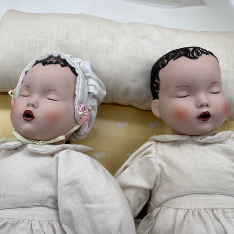 Bessie Pease Gutmann Double Blessing Porcelain Doll Set Limited Edition With COA