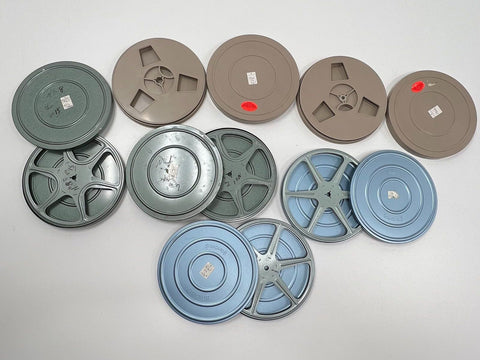 Vintage Kodak Lot 8mm Film Reels Canisters & 400 Slide File Box Storage Cases