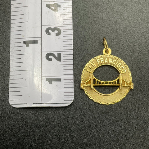 Vintage CREA 12K GF San Francisco Golden Gate Bridge Souvenir Charm