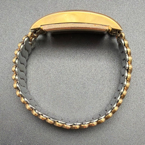 Vintage Alsinal Swiss Tank Watch Gold Tone GF Strap