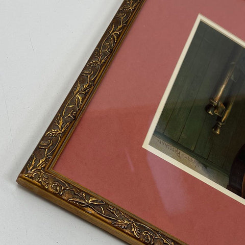 Harry Roseland Tender Memories 1893 Victorian Framed Print Ornate Gilt Frame