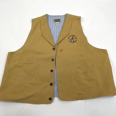 Frontier Classics Tan Embroidered Singenden Wanderer Vest Waistcoat Men's 2XL