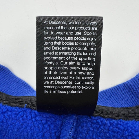 Descente Men's USA Triathlon Blue Crewneck Pullover Sweatshirt Logo Sz XL