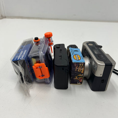 Konica Polaroid Ansco 35mm & APS Film Point & Shoot Camera Lot of 7