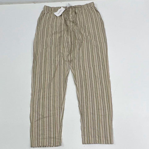 NWT Hanro Desert Stripe Night & Day Woven Cotton Lounge Pants Men's L