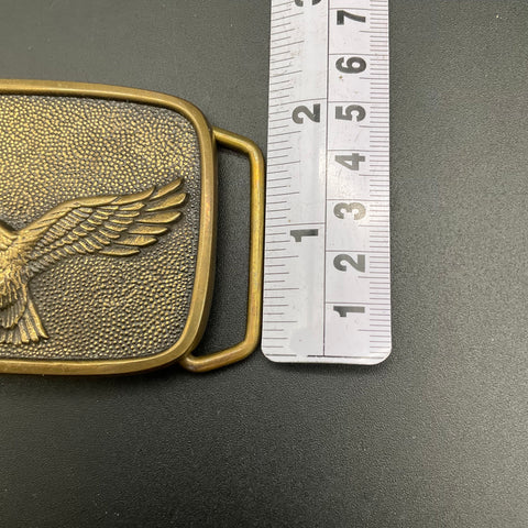 Vintage Belt Buckle Lot 3 NRA Golden Eagles US Postal Worker 1985 Solid Brass