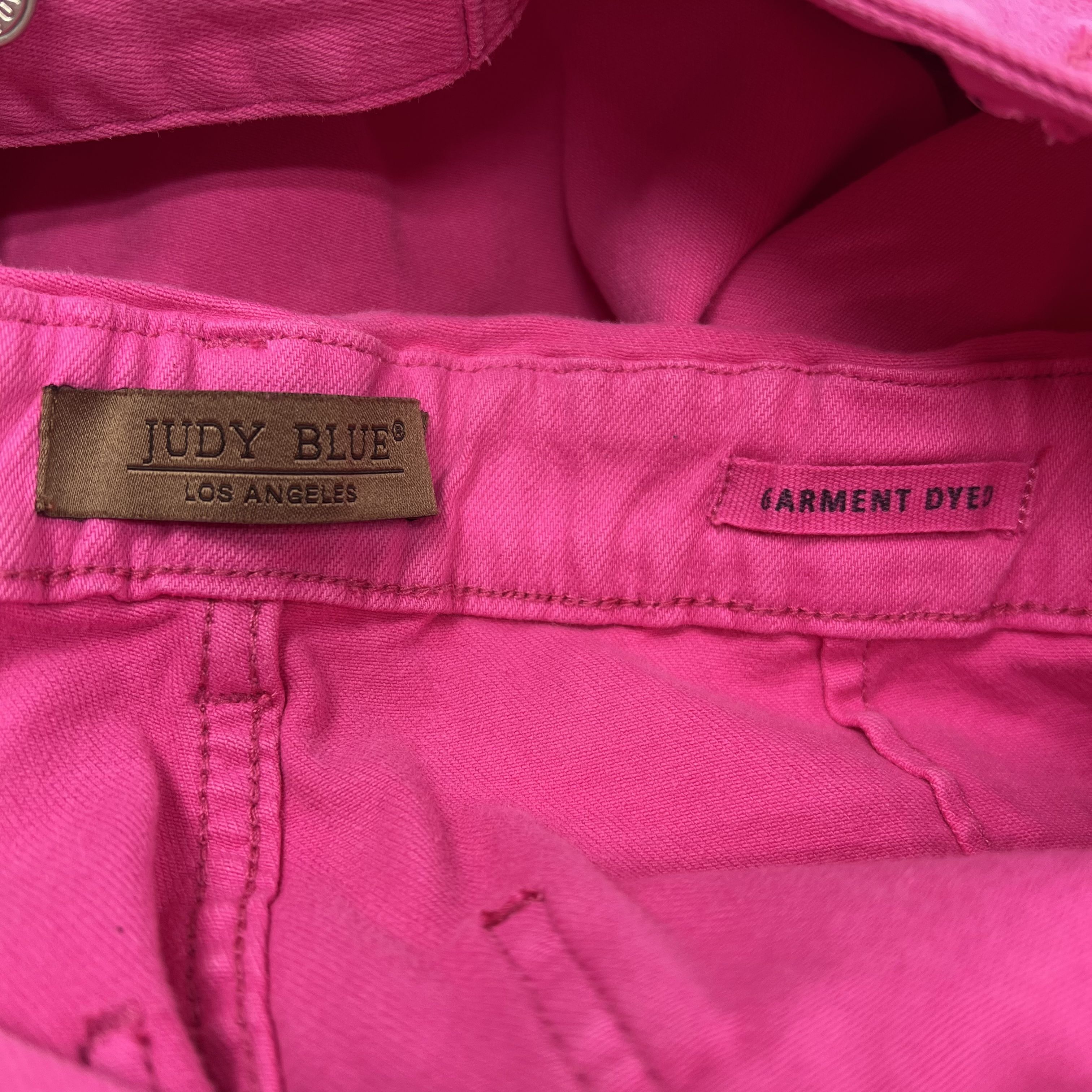 Judy Blue Garment Dyed Utility Flare Jumpsuit Hot Pink Women's Size 2XL NWT