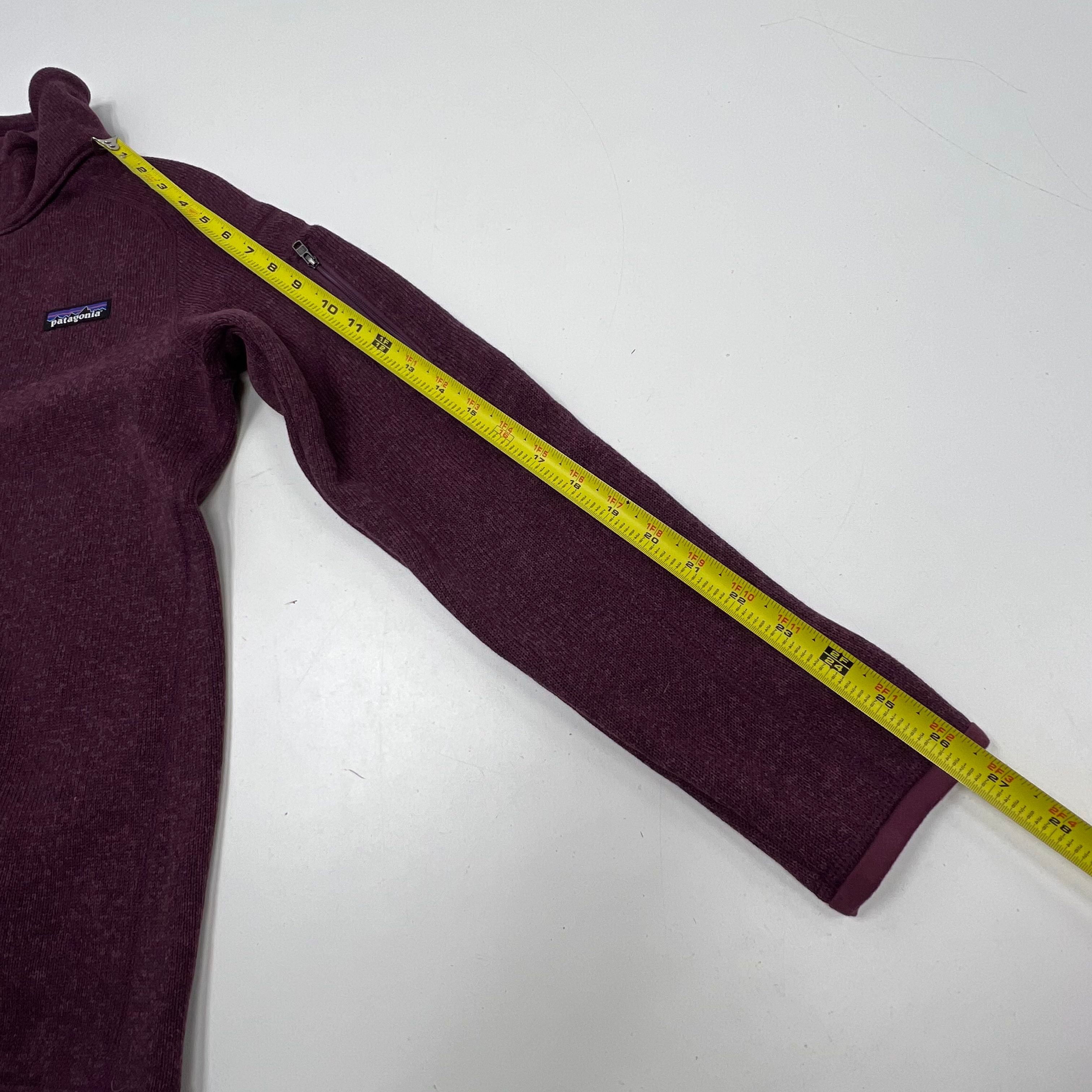 Patagonia Purple Heather Better Sweater 1/4 Zip Fleece Pullover Women's S