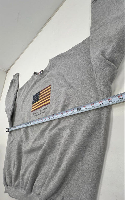 Hanes 9/11 United We Stand Red Cross Sweatshirt Gray Vintage 2001 3XL