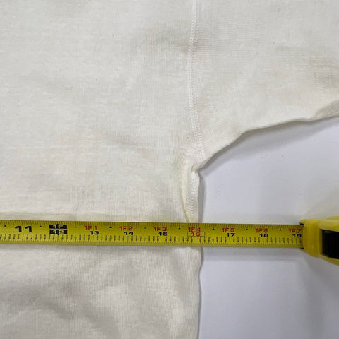 Vintage 80s Healthknit Men's Union Suit Long Johns Cream Cotton USA Made L 42-44