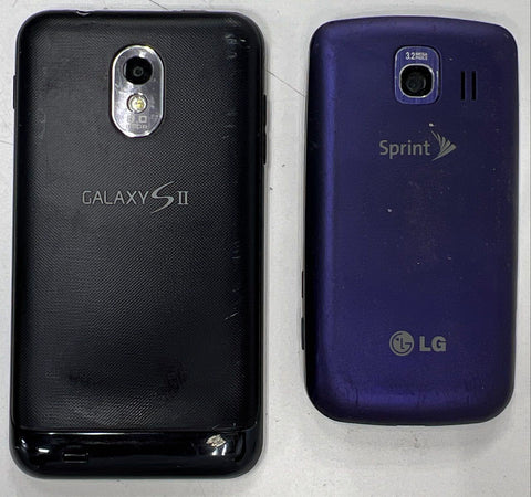 Samsung Galaxy S II LG Motorola Doro Phone Lot 9 Piece For Parts Not Working