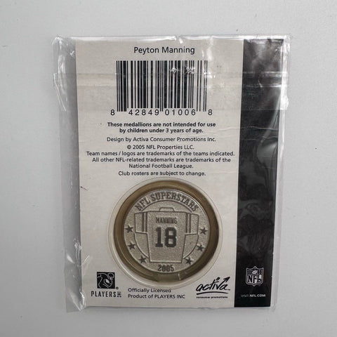NFL Football Medallion Lot 2005 Superstars Brady Manning Favre 3 Coins New