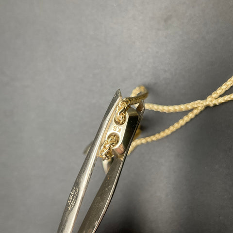 Kendra Scott Gold Tone Curved Filigree Bar Adjustable Bolo Slider Necklace 15"