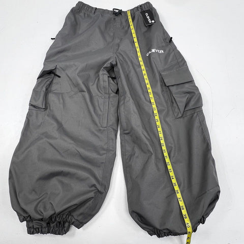 Clover Men's Gray Streetwear Balloon Cargo Pants NWT Sz L
