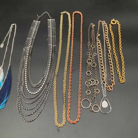 Ann Taylor Nicole Miller Worthington Jewelry Lot 10 Necklaces Bib Tassel 1946