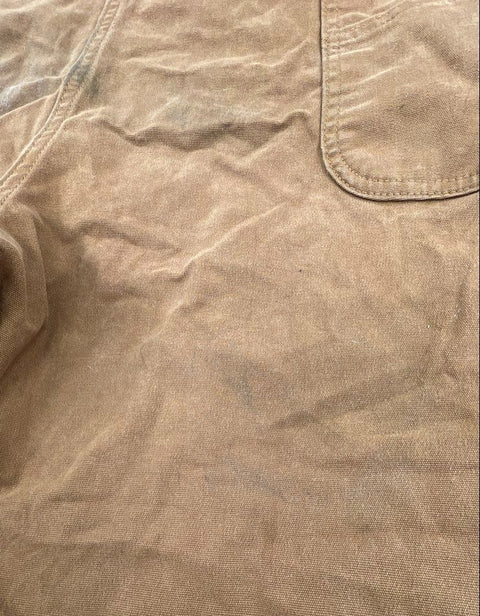 Carhartt Brown Washed Duck Loose Fit Bib Overalls Kids' Size XXL (20)