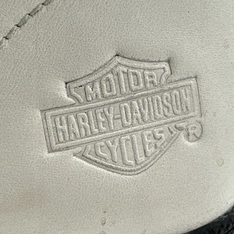 Harley-Davidson White Leather Combat Motorcycle Boots Women's Size 5.5 M