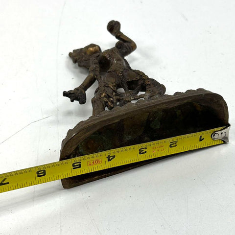 Vintage Tibetan Bronze Vajrayogini Statue 6" Buddhist Deity Figure Himalayan Art