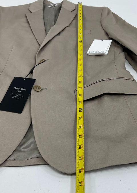 NWT Calvin Klein BODY Tan Slim Fit Blazer Sport Coat Jacket Men's Size M