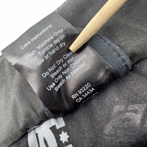 DC Men's Y2K Exotex 10K Ski Cargo Pants Black All Over Logo Sz S