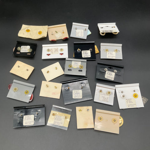 Vintage 1980s 90s Retro Pierced Earrings Lot 22 Pairs Basic Editions Southwest