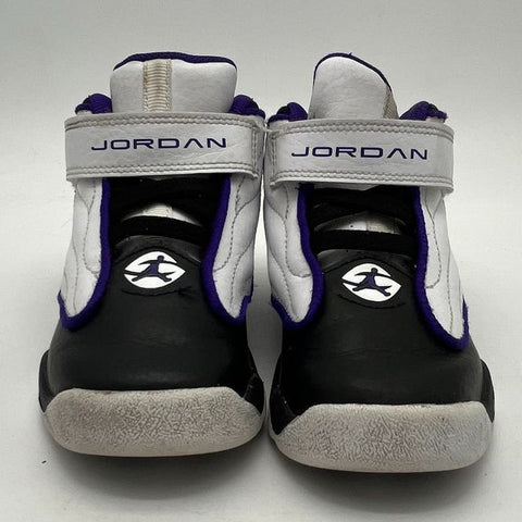 Jordan Stay Loyal White Black Concord Purple Toddler Sneakers Size 9C