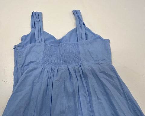 Ryegrass Women's Blue Peri Smocked Back Side Slit V-Neck Dress NWT Sz XXL