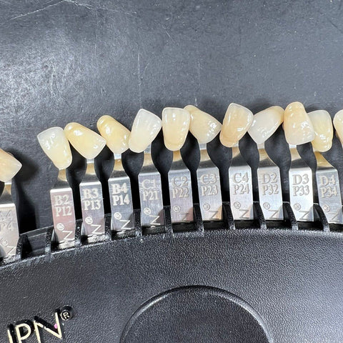 Dentsply Trubyte Portrait IPN Denture Tooth Shade Guide & Conversion Chart