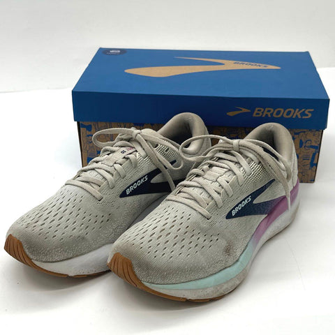 Brooks Ghost 16 Grey Purple Gradient Neutral Running Shoes Size 9