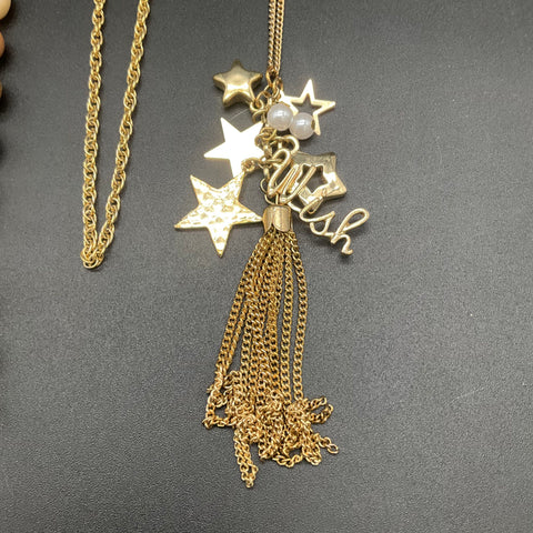 Ralph Lauren Audrey Gold Tone Beaded Celestial Chain Necklace Jewelry Lot of 6