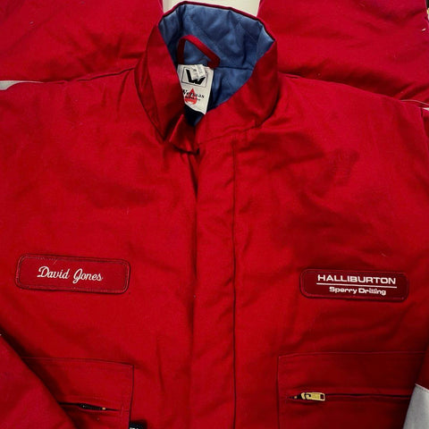 Vintage 90s Wenaas Antiflame Halliburton Sperry Drilling Coveralls Sz 2XL