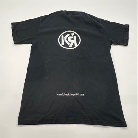 Vintage 2000s Killradio King George Bush Punk Graphic T-Shirt Sz S