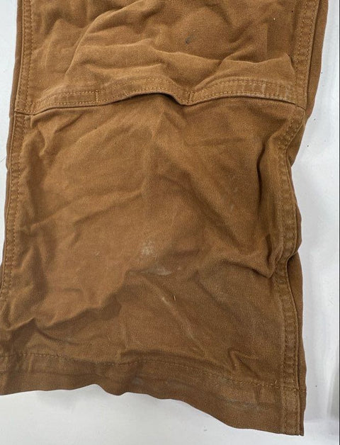 Carhartt Brown Washed Duck Loose Fit Bib Overalls Kids' Size XXL (20)