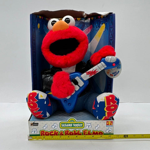 Sesame Street Rock and Roll Elmo Fisher-Price Vintage Plush Musical Toy NIB