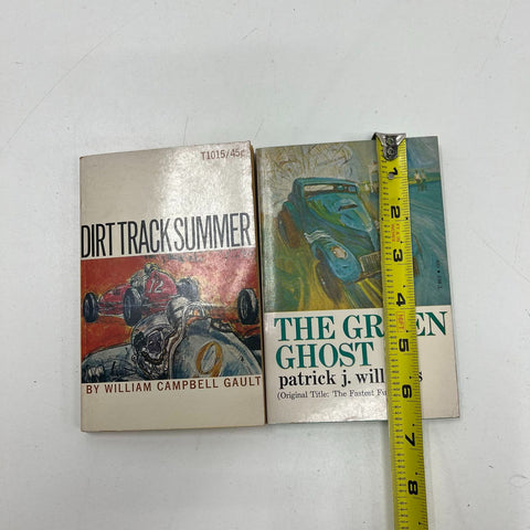 Dirt Track Summer & The Green Ghost Vintage Racing Paperback Lot 1960s