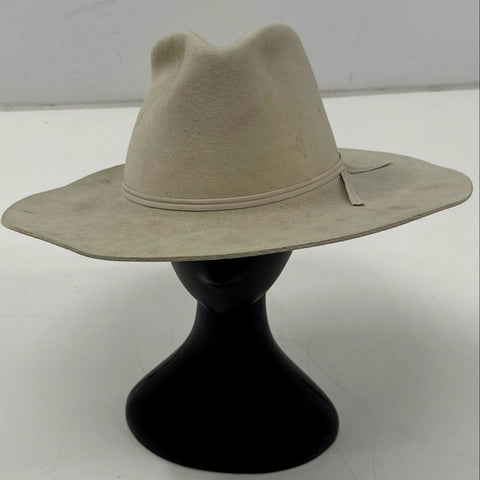 New Breed Men's Beige XXX Fur Felt Cowboy Hat Western Made in USA Size 7 1/4
