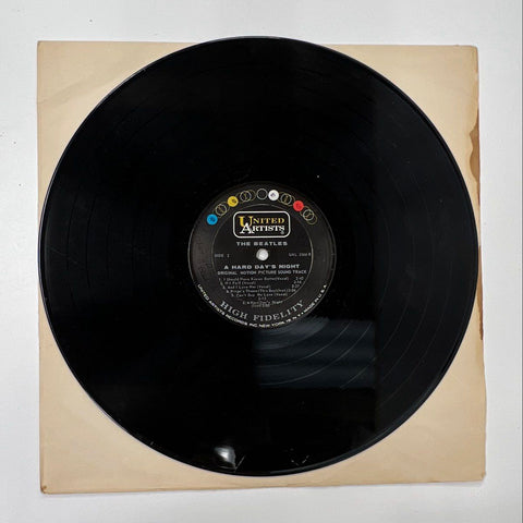 The Beatles A Hard Day's Night 1964 LP Vinyl Record UAL 3366 United Artists Mono