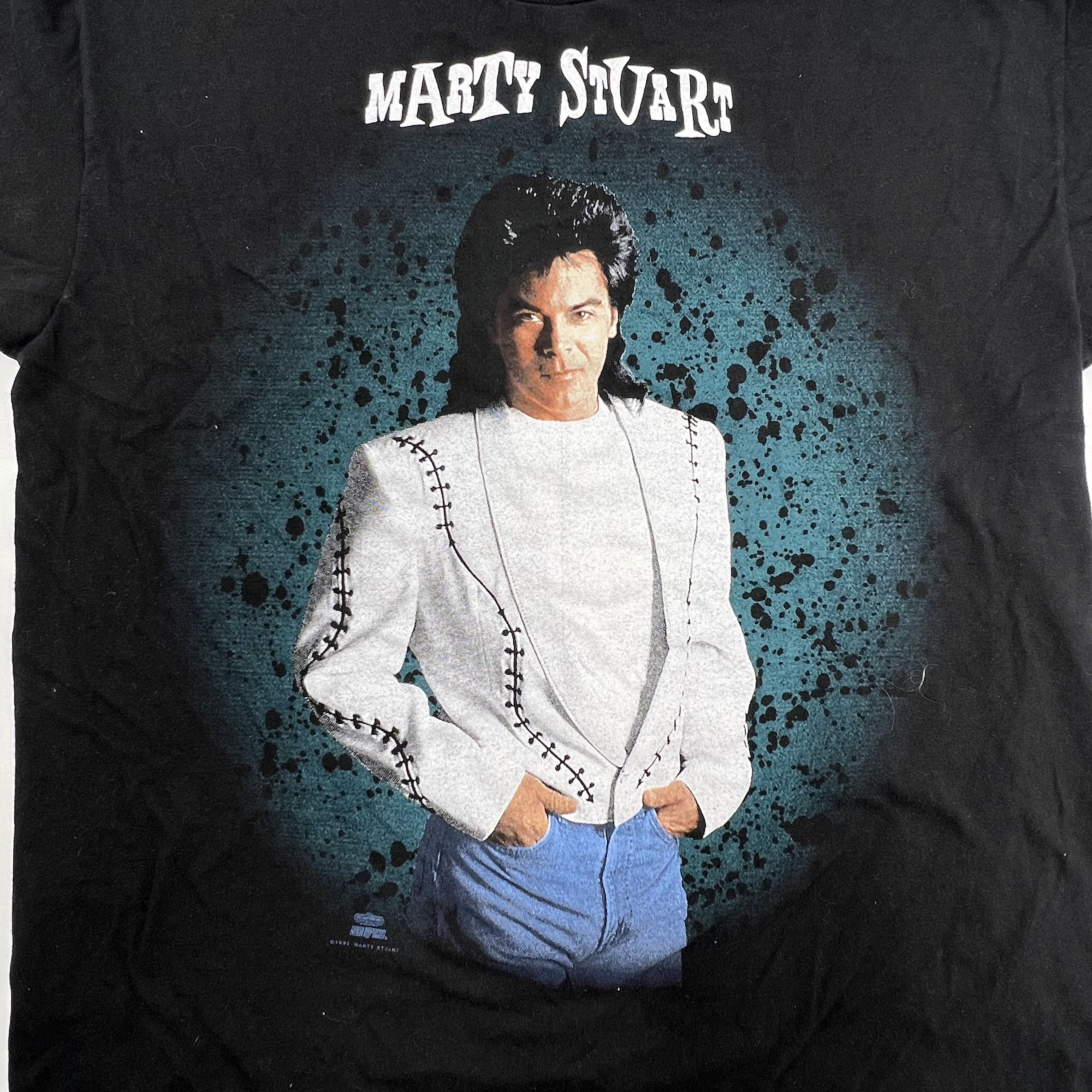 Vintage 1993 Marty Stuart Country T-Shirt Giant Made in USA Double Stitch Sz L